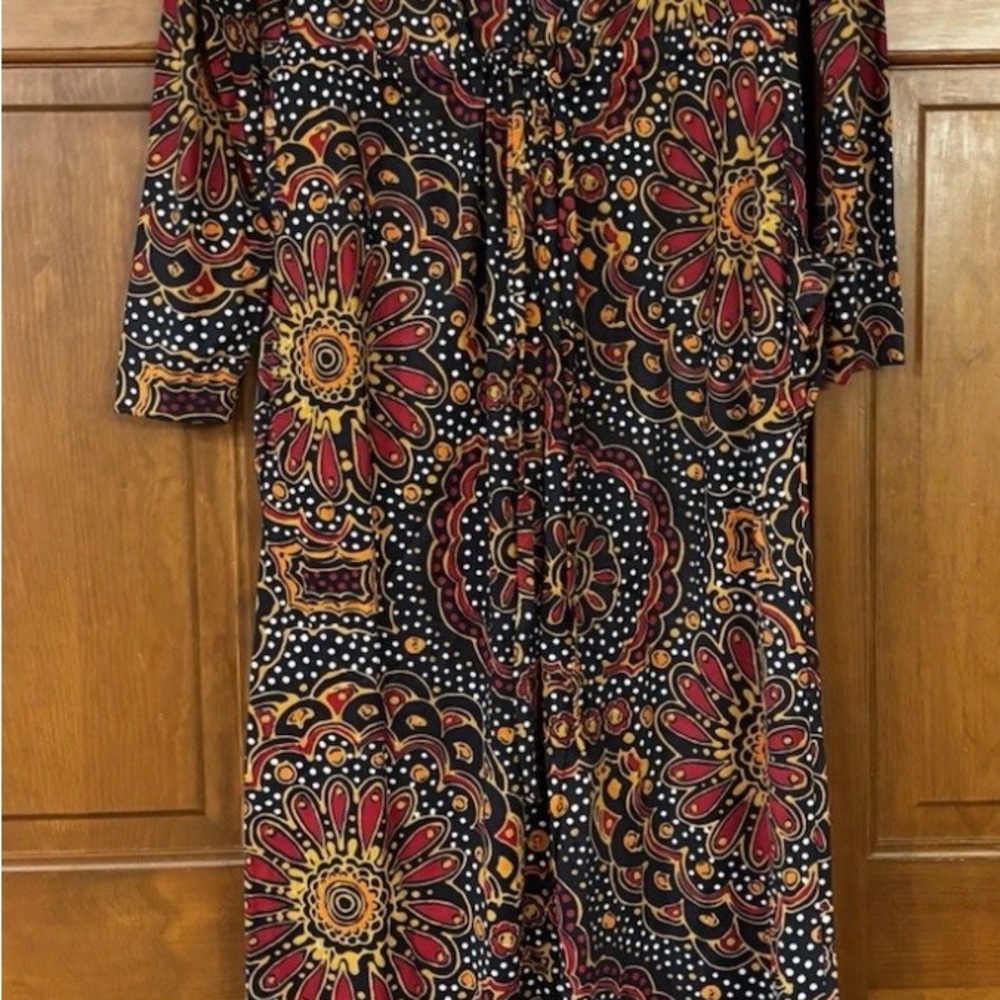 Vintage Vanity Fair Women’s 1970s Lounging Dress Size 14 Floral Print
